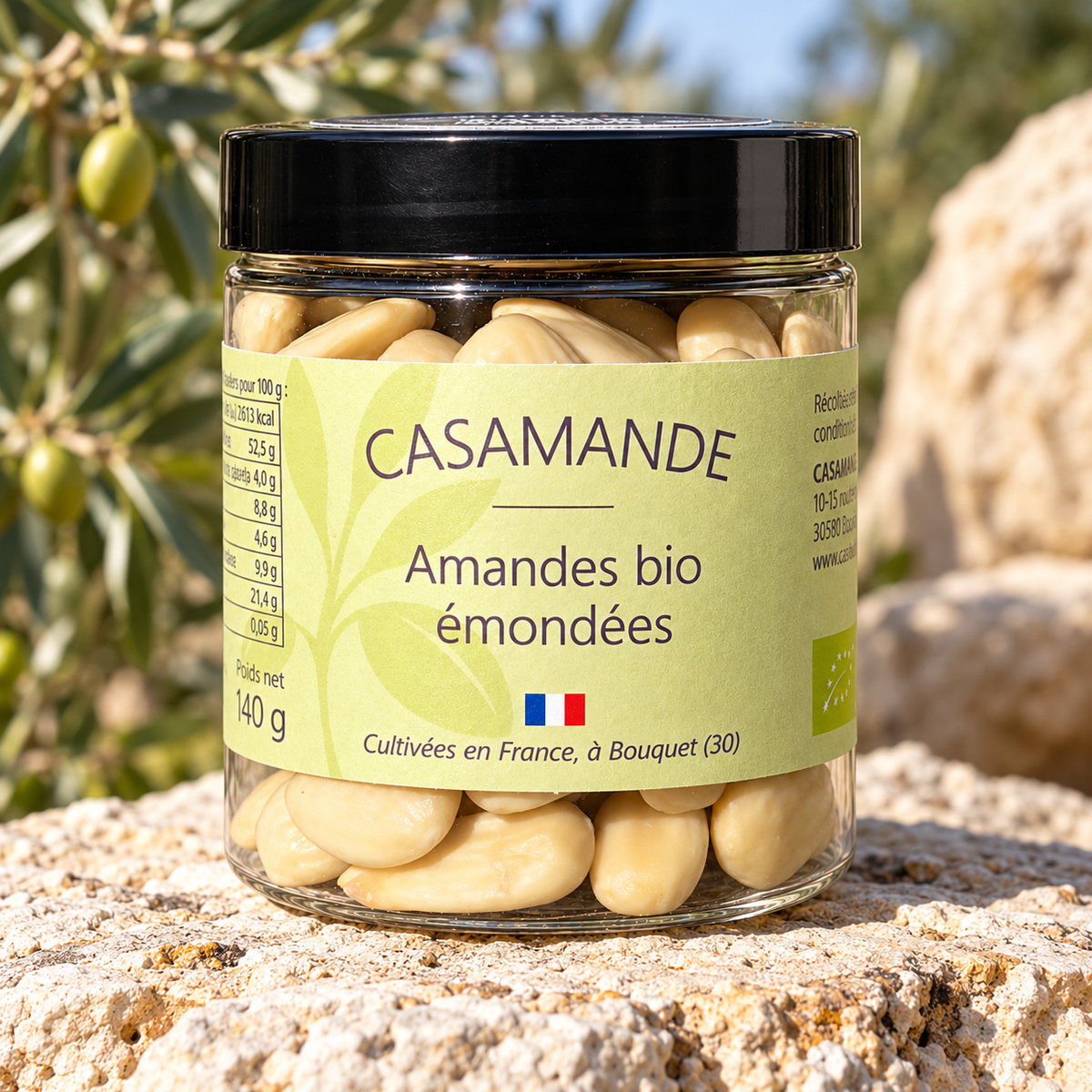Amandes BIO émondées