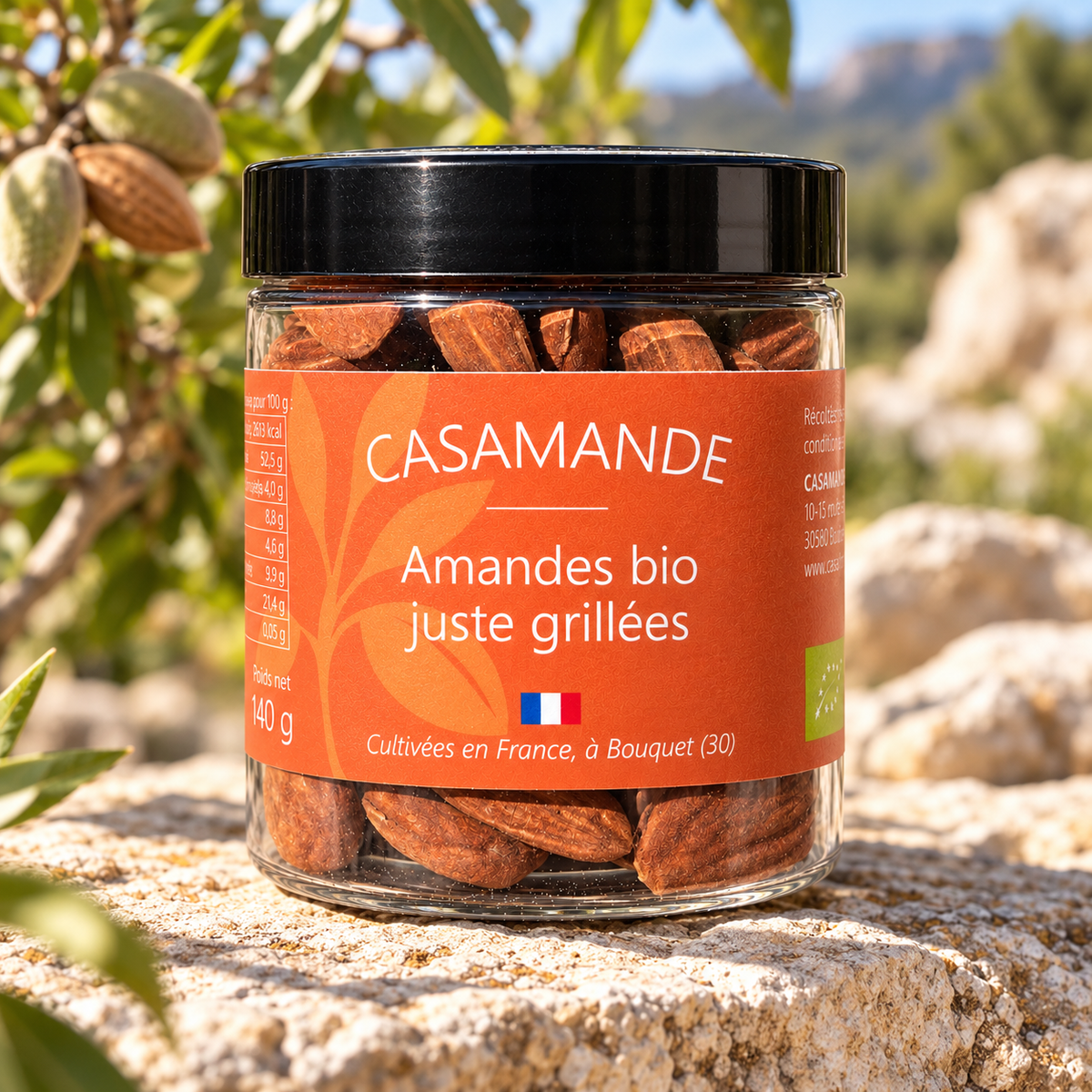 Amandes BIO entières grillées